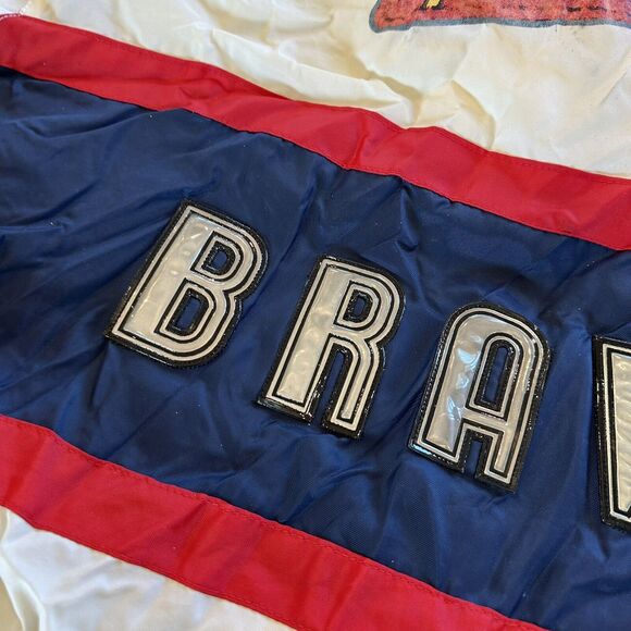 Vintage Atlanta Braves Jacket Pro Player Mens XXL Multicolor Windbreaker MLB 90s - Picture 9 of 12